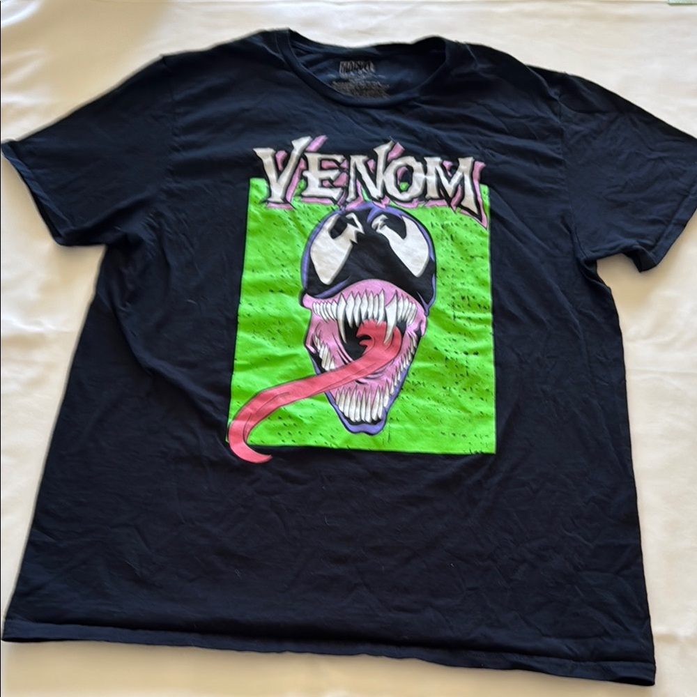 Marvel Venom Tee with Pink Highlights